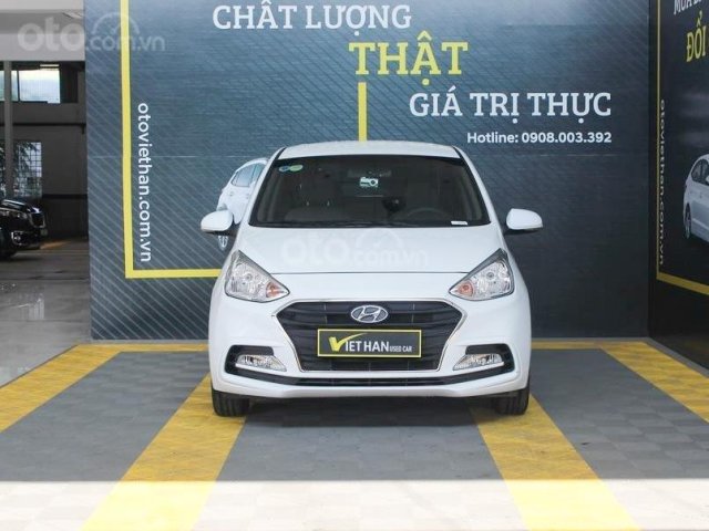 Cần bán Hyundai i10 1.2MT 2019 màu trắng mới đi 8.000 km, giá 388 triệu