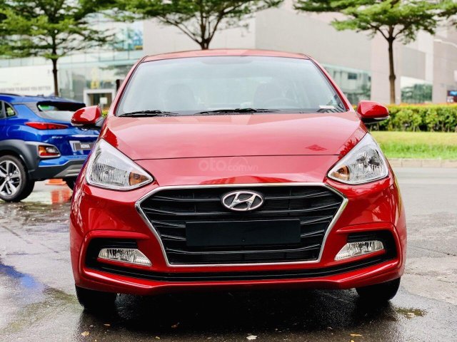 Bán Hyundai Grand i10 1.2 AT năm sản xuất 2019, màu đỏ, 390 triệu0