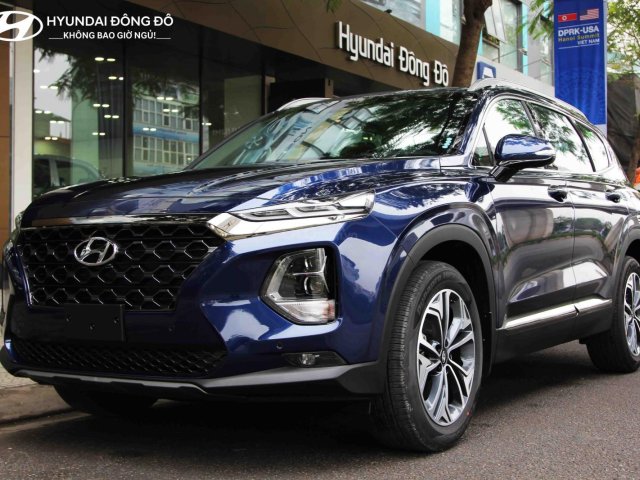 Hỗ trợ trả góp - Đăng ký, đăng kiểm - Khi mua Hyundai Santa Fe Premium đời 2019, màu xanh lam