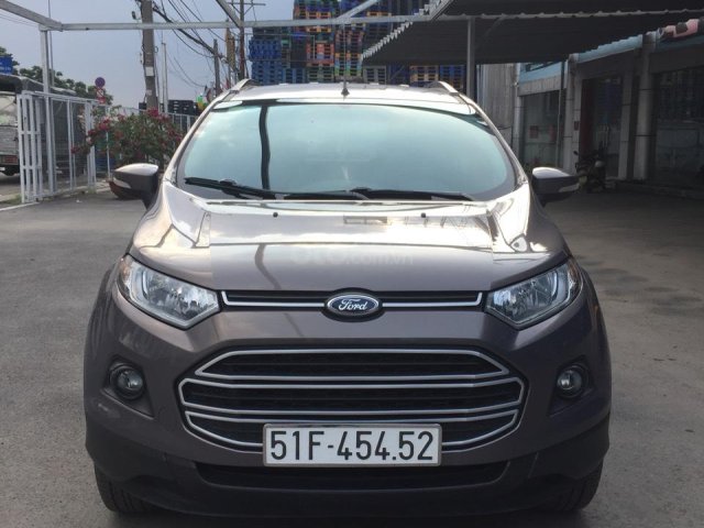 Bán Ford Ecosport 1.5MT màu nâu titan, sản xuất 2017 biển Sài Gòn, 1 chủ xe đẹp