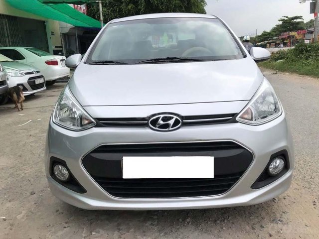 Bán ô tô Hyundai Grand i10 1.2 MT Base 2015, màu bạc, xe nhập