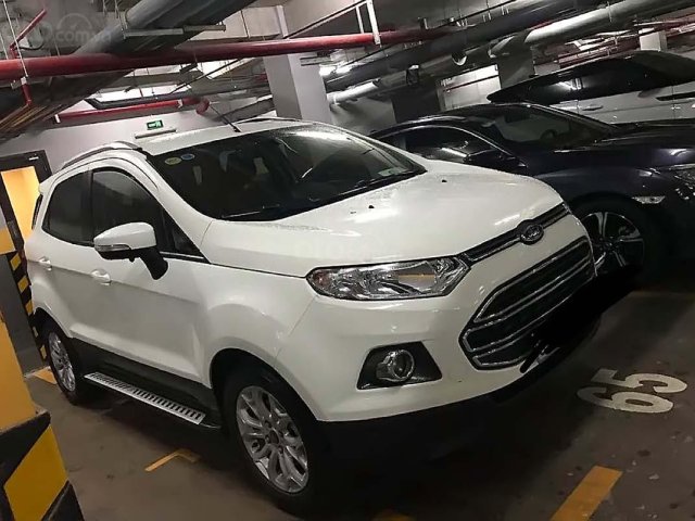 Bán Ford EcoSport Titanium 1.5L AT đời 2015, màu trắng xe gia đình0