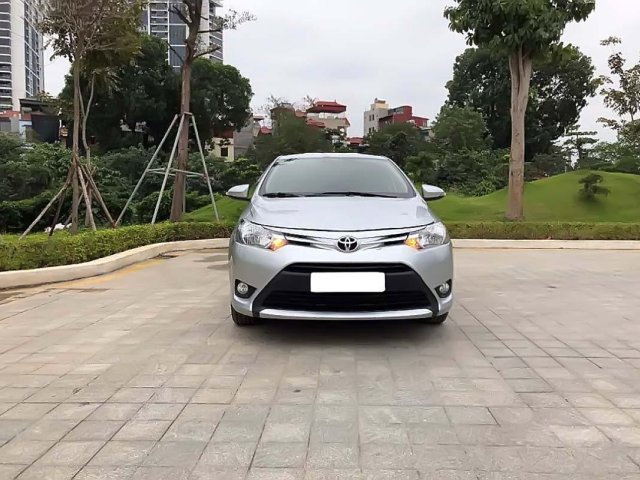 Bán xe Toyota Vios 1.5E MT sản xuất năm 2017, màu bạc, 455tr0