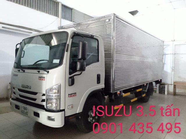 Isuzu 3T5 KM trước bạ, máy lạnh, 200 lít dầu, 2 vỏ xe, giao xe ngay0