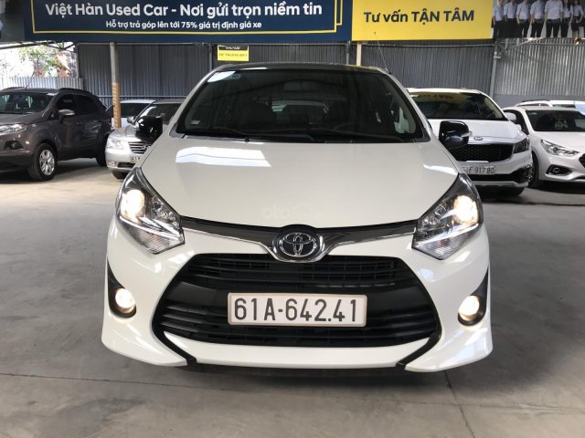 Bán Toyota Wigo 1.2AT màu trắng số tự động nhập Indo 2019 đi 9000km