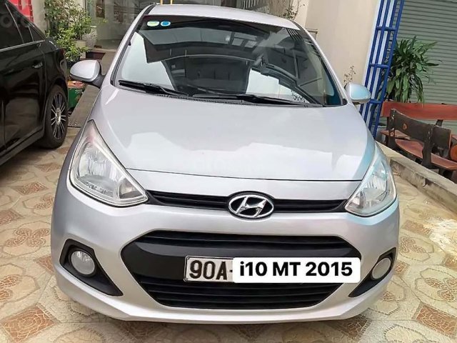 Cần bán gấp Hyundai Grand i10 1.0 MT năm 2015, màu bạc, nhập khẩu nguyên chiếc 0