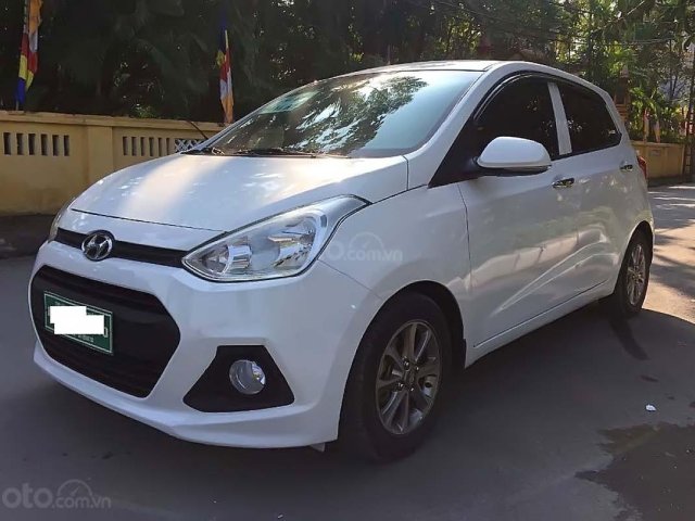 Bán Hyundai Grand i10 MT sản xuất năm 2015, màu trắng, nhập khẩu  0