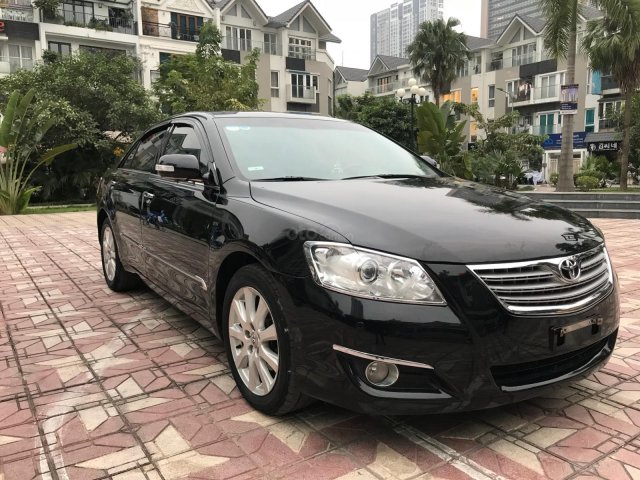 Bán xe Toyota Camry 3.5Q năm 2008, màu đen, giá 488tr