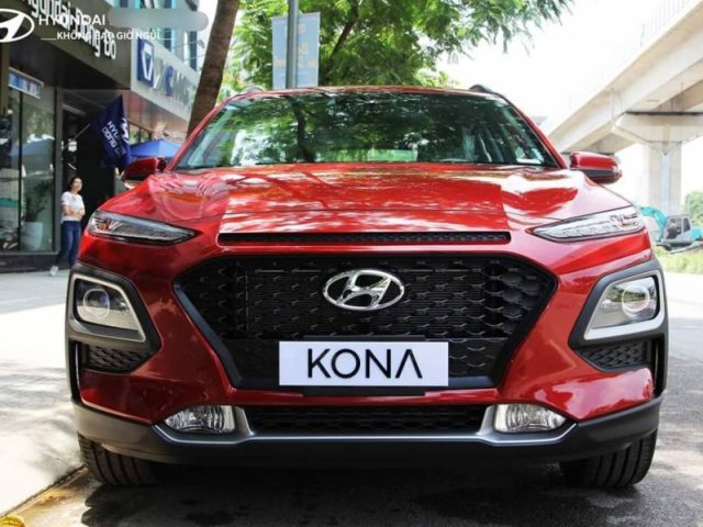 Cần bán xe Hyundai Kona Turbo 1.6 đời 2019, màu đỏ, xe sẵn tại kho0
