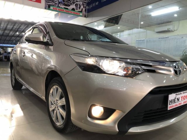 Cần bán xe Toyota Vios 1.5G năm 2014, màu vàng như mới, 430tr0