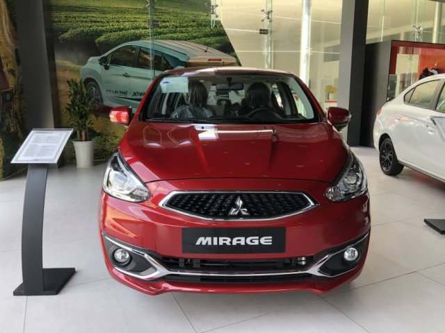 Bán ô tô Mitsubishi Mirage CVT năm 2019, màu đỏ, nhập khẩu nguyên chiếc, giá ưu đãi0