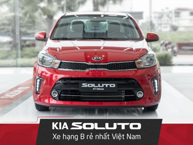 Kia Yên Nghĩa xả hàng cuối năm chiếc xe Kia Soluto đời 2020, màu đỏ - Sẵn xe - Giao nhanh toàn quốc