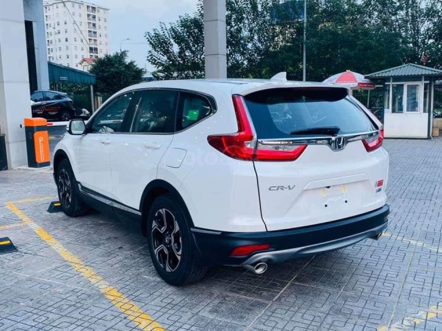 Nhận giao xe tận nhà miễn phí, Honda CR V L năm sản xuất 2019, màu trắng, nhập khẩu Thái Lan