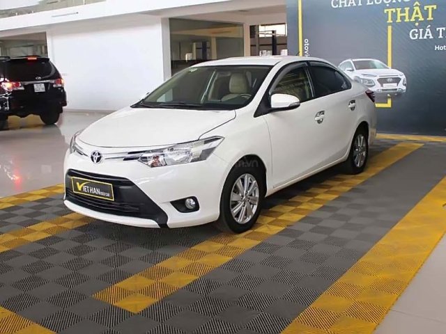 Bán xe cũ Toyota Vios 1.5E CVT đời 2018, màu trắng0