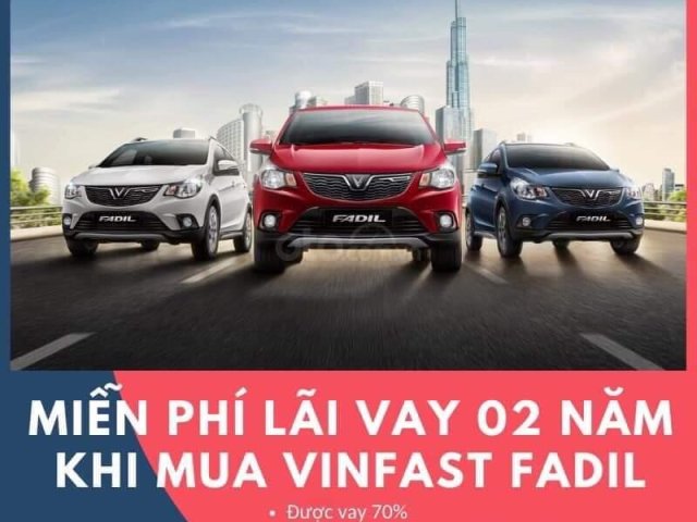 Trả góp xe Fadil 0% lãi suất0