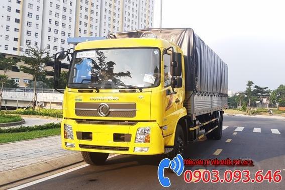 Bán Dongfeng 7,25 tấn thùng bạt đời 2019, màu vàng, nhập khẩu0