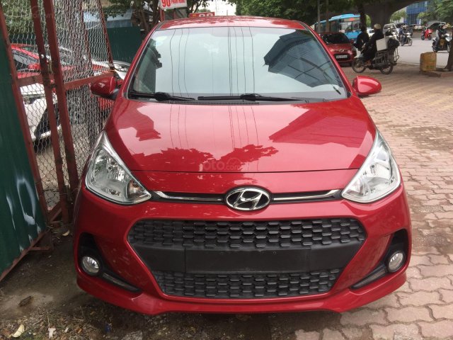 Cần bán xe Hyundai Grand i10 sản xuất 2017, màu đỏ, nhập khẩu nguyên chiếc, giá tốt 385 triệu đồng0