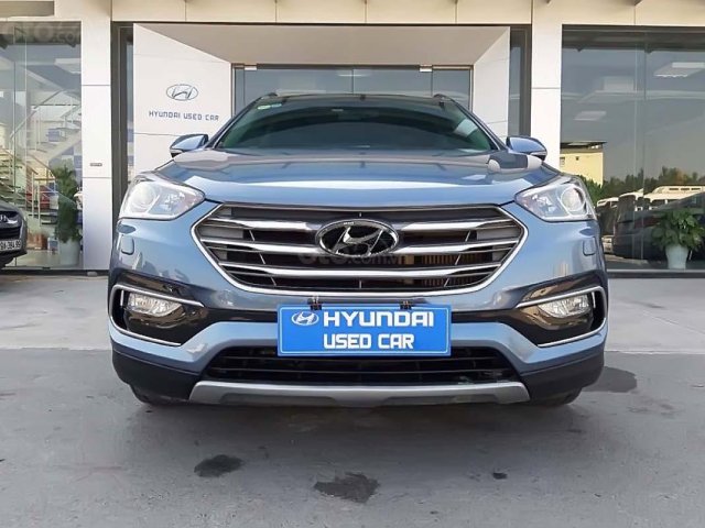 Bán Hyundai Santa Fe 2.2L AT sản xuất 2016, màu xanh như mới, giá 945tr