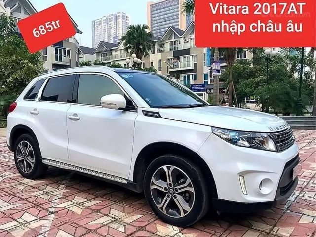 Bán xe Suzuki Vitara 2017, màu trắng, xe nhập chính hãng