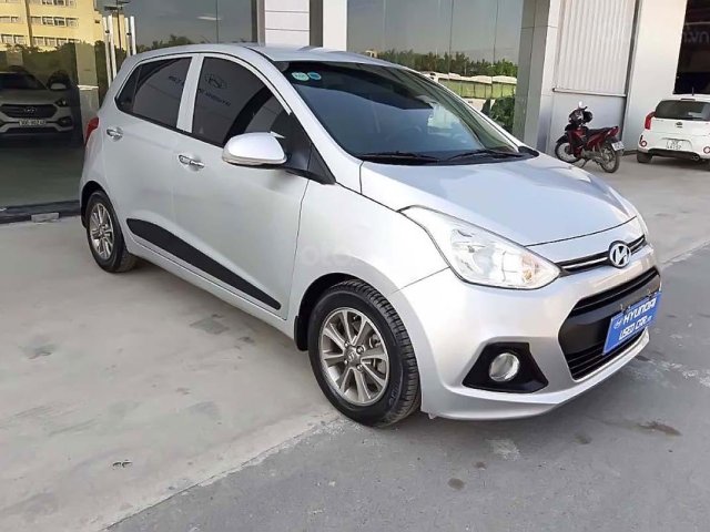 Bán xe Hyundai Grand i10 1.2 AT đời 2014, màu bạc, nhập khẩu  0