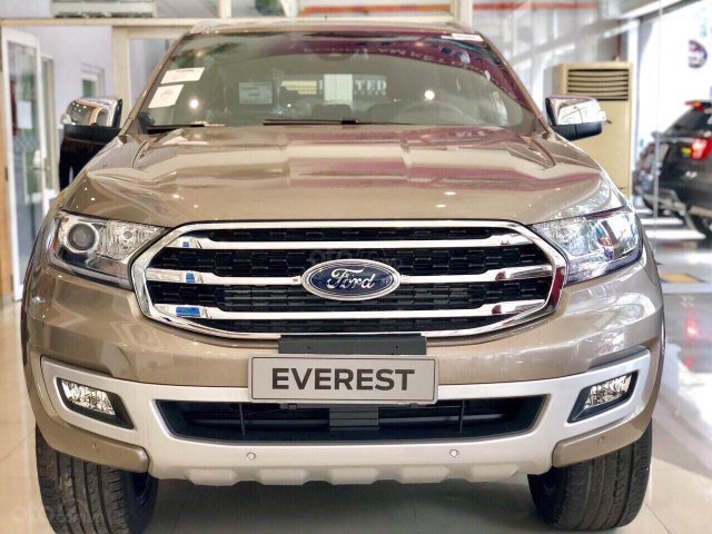 Bán Ford Everest Titanium 4x2 AT đời 2019, màu vàng, nhập khẩu, ưu đãi tiền mặt, giao ngay, LH 0969.016.6920