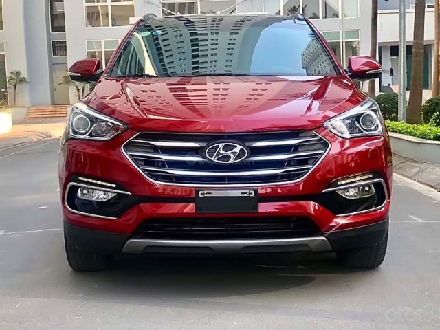 Cần bán xe Hyundai Santa Fe sản xuất 2016, màu đỏ như mới0