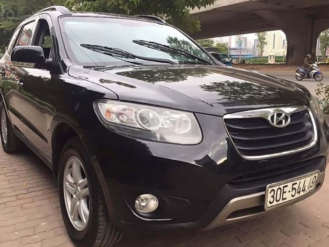 Bán Hyundai Santa Fe 2.4L 4WD 2011, màu đen, xe nhập, số tự động