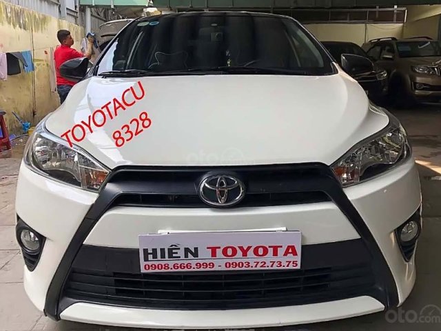 Bán xe Toyota Yaris 1.5E 2017, màu trắng, nhập khẩu như mới, giá tốt