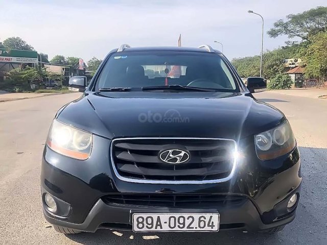 Cần bán gấp Hyundai Santa Fe sản xuất 2010, màu đen, nhập khẩu nguyên chiếc0