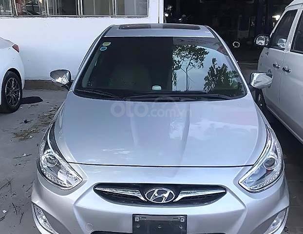 Bán Hyundai Accent 1.4 sản xuất năm 2013, màu bạc, nhập khẩu 