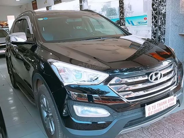 Bán ô tô Hyundai Santa Fe 2.4L đời 2014, màu đen, xe nhập số tự động, 830tr