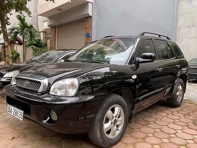 Bán Hyundai Santa Fe AT đời 2003, màu đen, xe nhập số tự động0