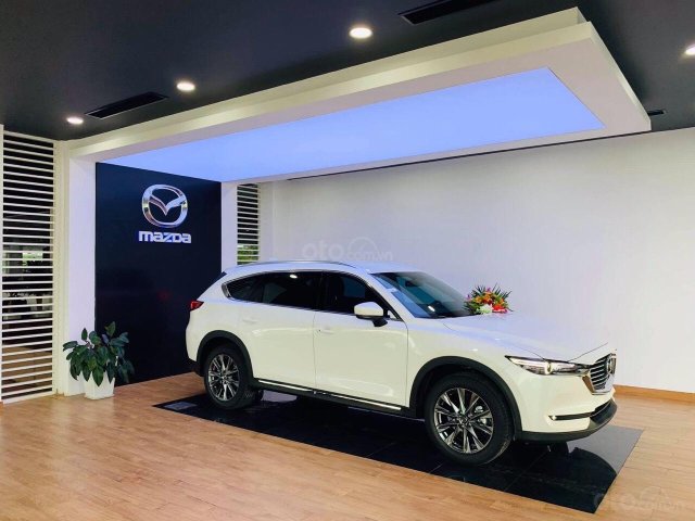 Bán Mazda CX-8 luxury đời 2019, màu trắng ưu đãi 70tr tiền mặt LH: 09759852960