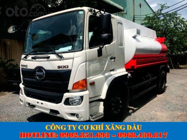 Bán xe bồn Hino 10 khối, 11 khối chở xăng dầu có sẵn giao ngay giá tốt0