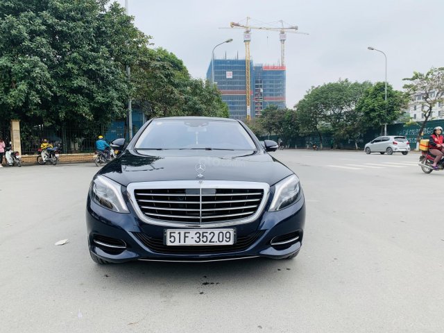 Bán xe Mercedes S500 4Matic đời 2015, màu xanh cavansite0