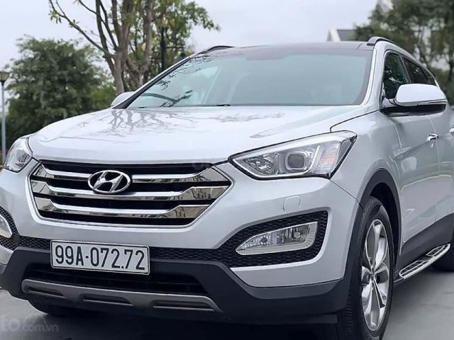 Xe Hyundai Santa Fe sản xuất 2014, màu bạc, xe nhập chính chủ, 875 triệu0