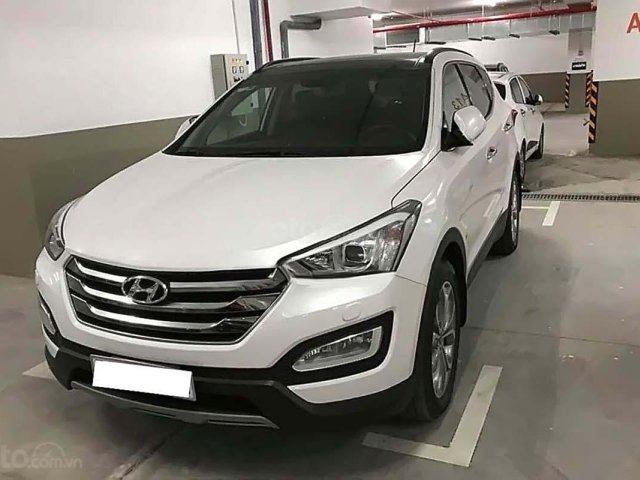 Bán Hyundai Santa Fe đời 2015, màu trắng0