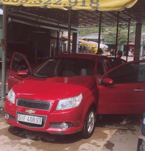 Xe Chevrolet Aveo sản xuất 2016, màu đỏ, giá 300tr