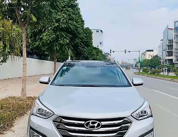 Bán Hyundai Santa Fe sản xuất 2014, màu bạc, nhập khẩu nguyên chiếc