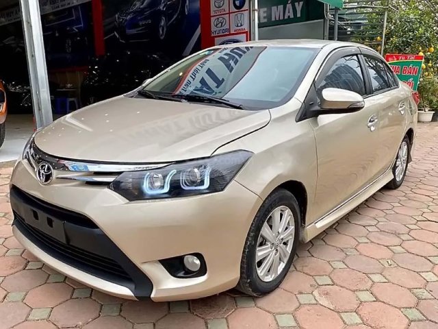 Bán Toyota Vios 1.5E đời 2015, màu nâu, giá chỉ 418 triệu0