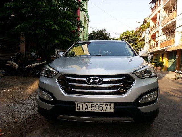 Bán Hyundai Santa Fe năm sản xuất 2013, màu bạc, nhập khẩu nguyên chiếc chính chủ0