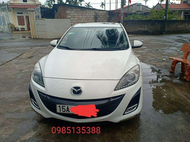 Xe Mazda 3 AT năm sản xuất 2010, màu trắng, nhập khẩu nguyên chiếc số tự động, giá chỉ 360 triệu0