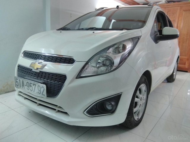 Bán Spark 2013 LTZ, 34k Km, tự động, trắng, 4 túi khí