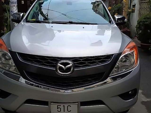 Bán Mazda BT 50 2.2L AT 2WD đời 2015, màu bạc, nhập khẩu, số tự động