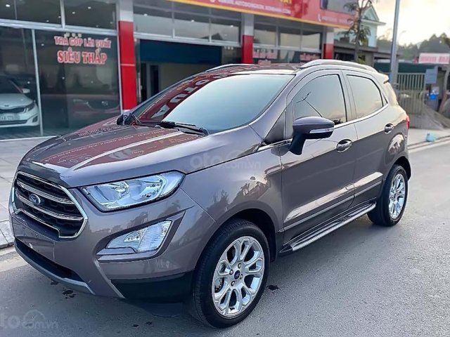 Cần bán lại xe Ford EcoSport 1.5 AT Titanium 2018, màu xám số tự động, giá 585tr0