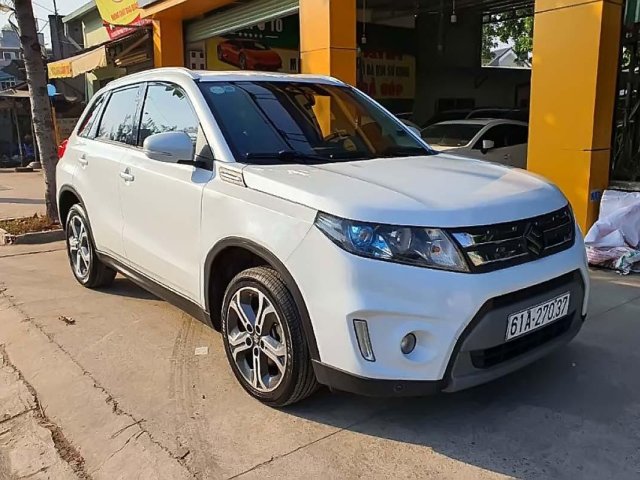 Bán Suzuki Vitara 1.6 AT đời 2015, màu trắng, nhập khẩu 