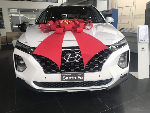 Bán ô tô Hyundai Santa Fe sản xuất 2020, màu trắng0