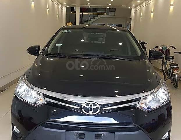 Bán Toyota Vios 1.5E đời 2017, màu đen, giá cạnh tranh0