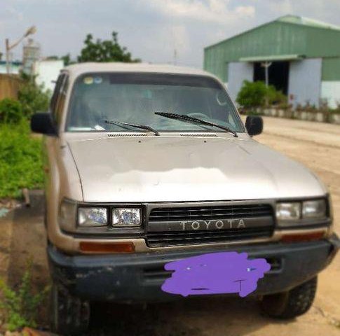 Bán Toyota Land Cruiser năm 1990, màu ghi vàng 