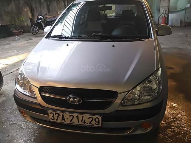 Bán Hyundai Getz 1.1 MT đời 2009, màu bạc, nhập khẩu, 156 triệu